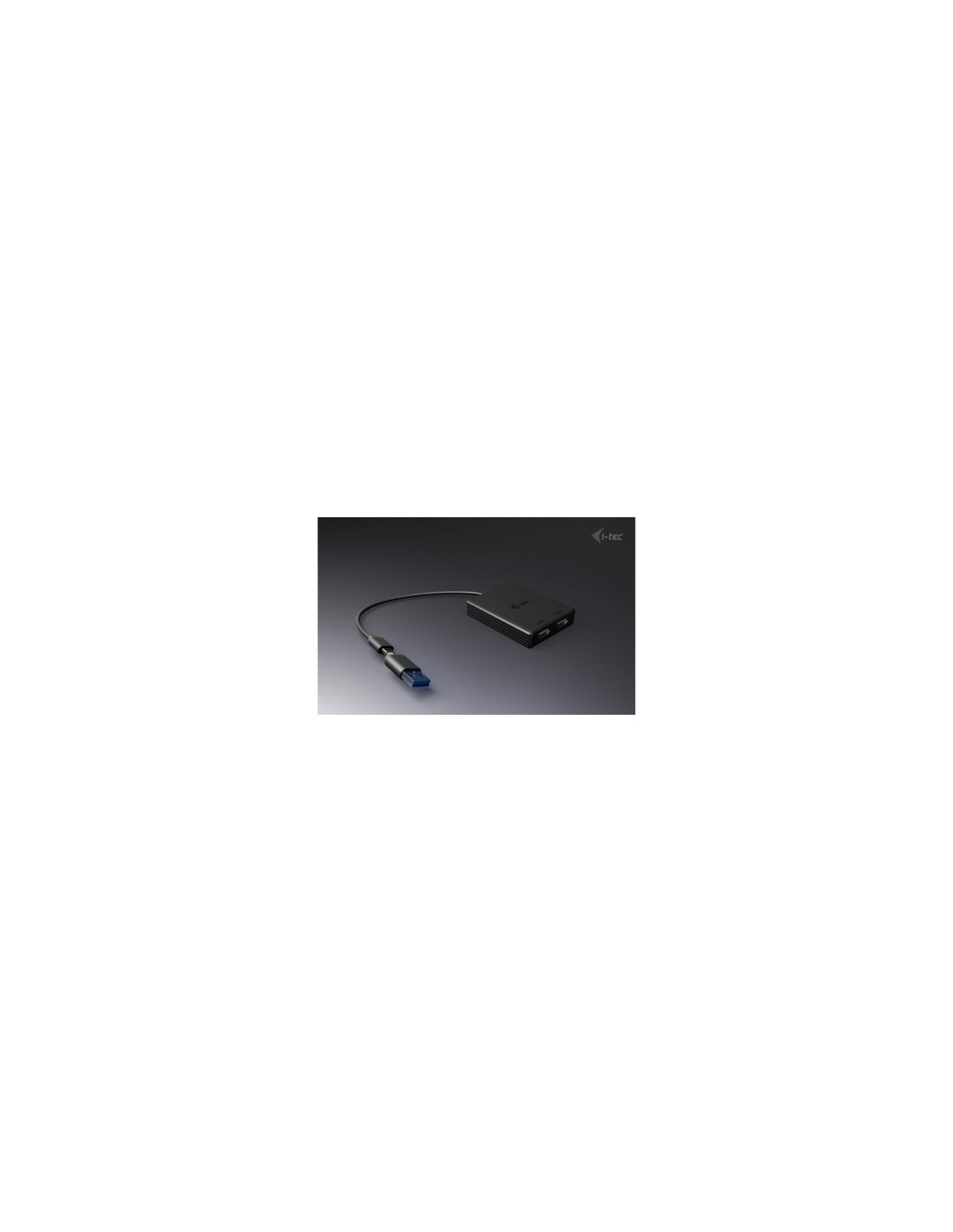 i-tec USB-A/USB-C Dual 4K/60 Hz HDMI Video Adapter