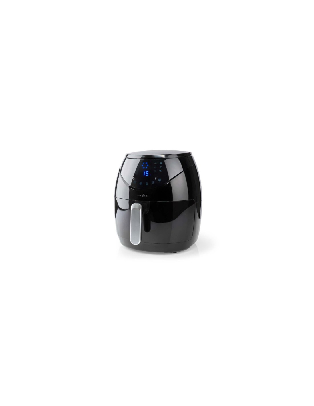NEDIS FREIDORA DE AIRE CALIENTE | 4.6 L | MINUTERO: 60 MIN | DIGITAL | NEGRO