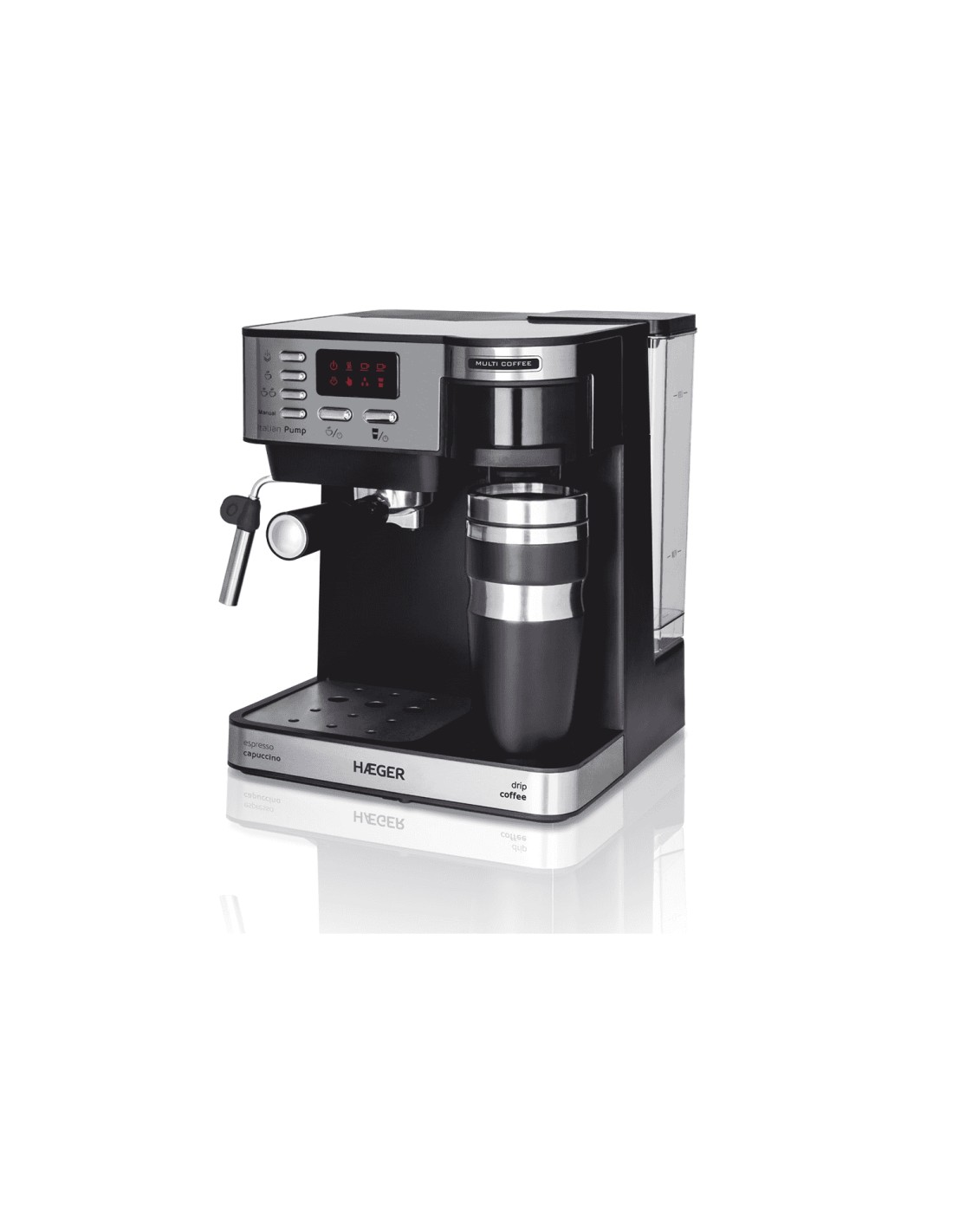 Haeger CM-145.008A cafetera eléctrica Semi-automática Máquina espresso 1,2 L