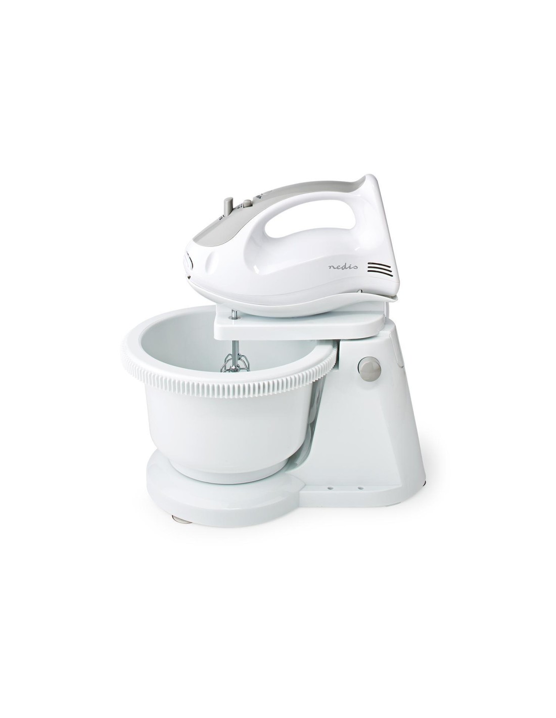 Nedis KAHM110CWT batidora Batidora de mano 200 W Gris, Blanco