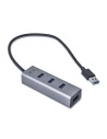 Hub i-tec metal usb 3.2 gen 1 tipo-a a 4puertos usb 3.2 gen1 gris U3HUBMETAL403
