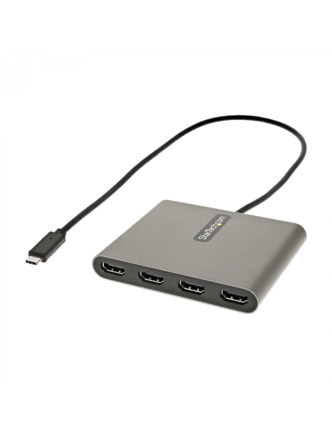 StarTech.com Adaptador USB-C a 4 Puertos HDMI - Tarjeta Gráfica y de VÍdeo Externa - Dongle Llave USB Tipo C a 4x HDMI - 1080p