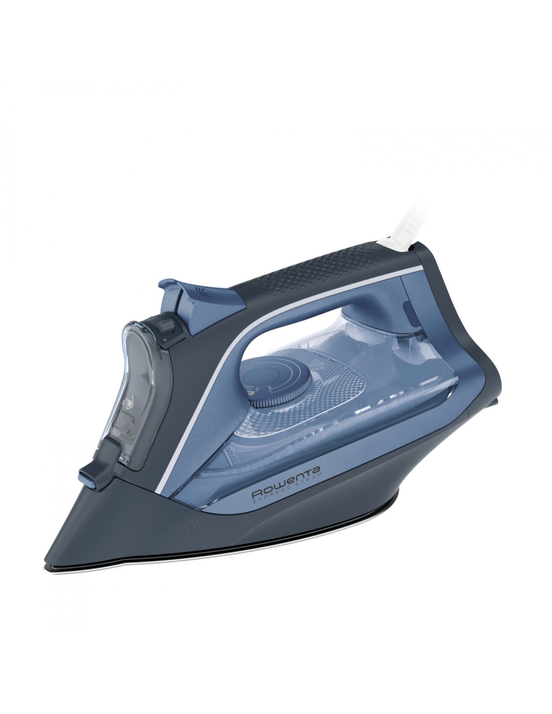 Rowenta Express Steam Plancha a vapor Suela Microsteam 300 Láser 2500 W Azul, Blanco