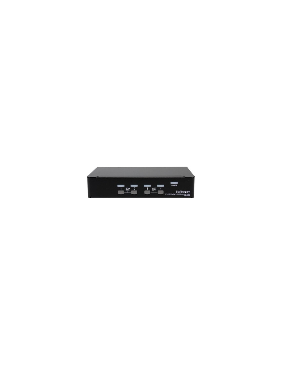 StarTech.com Conmutador Switch KVM 4 puertos VÍ­deo DisplayPort DP Hub Concentrador USB 2.0 Audio - 2560x1600 Negro