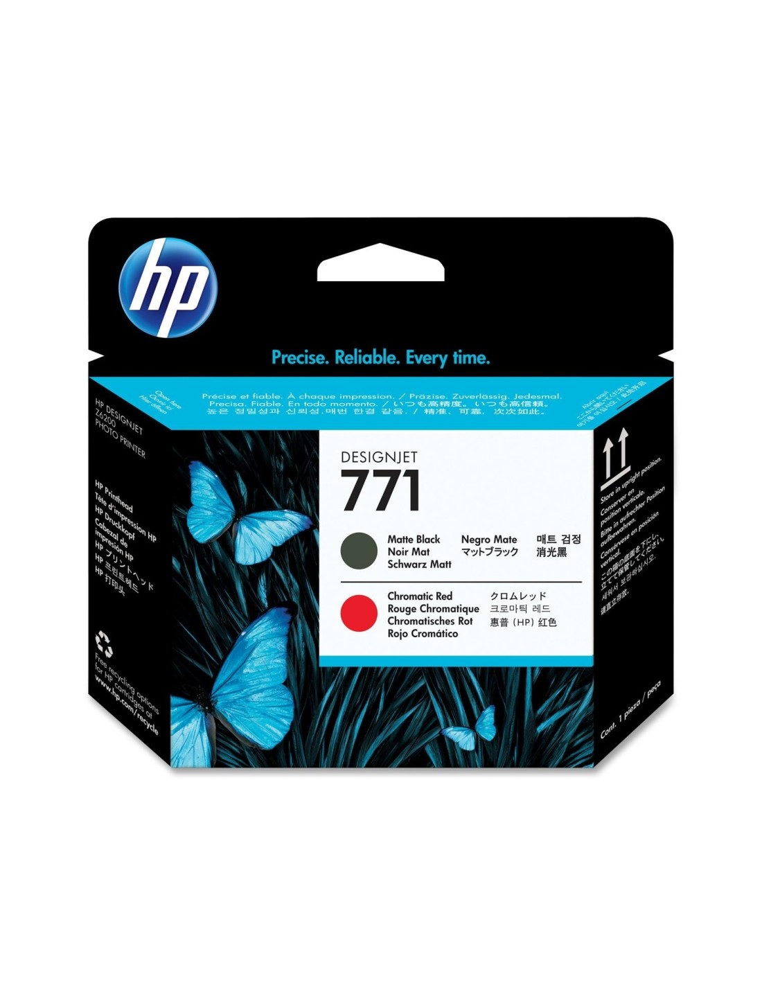 CABEZAL HP 771 CE017A NEGRO MATE ROJO