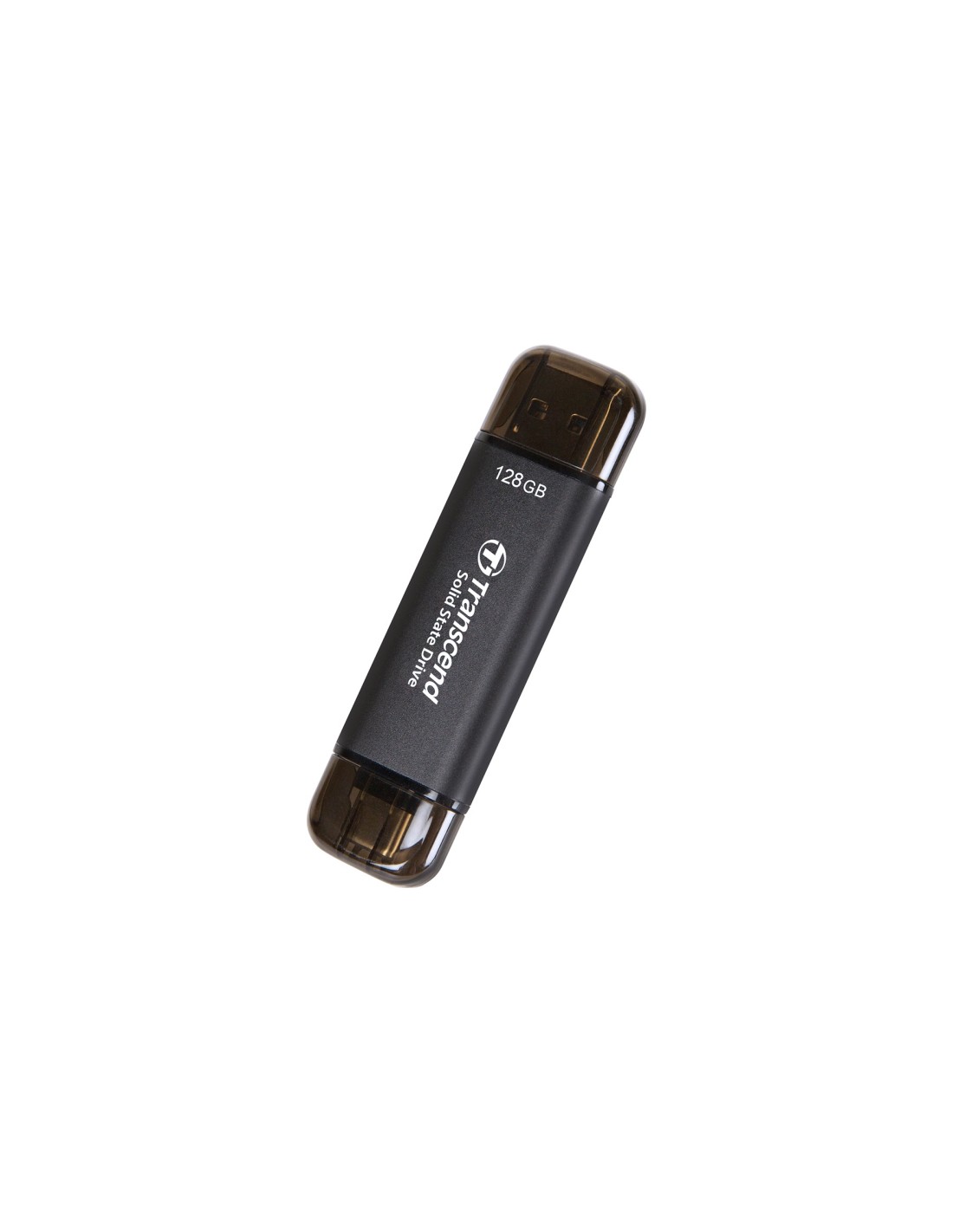 Transcend ESD310C Tecnología Thunderbolt (Rayo) 128 GB USB Type-A / USB Type-C USB 3.2 Gen 2x2 Negro