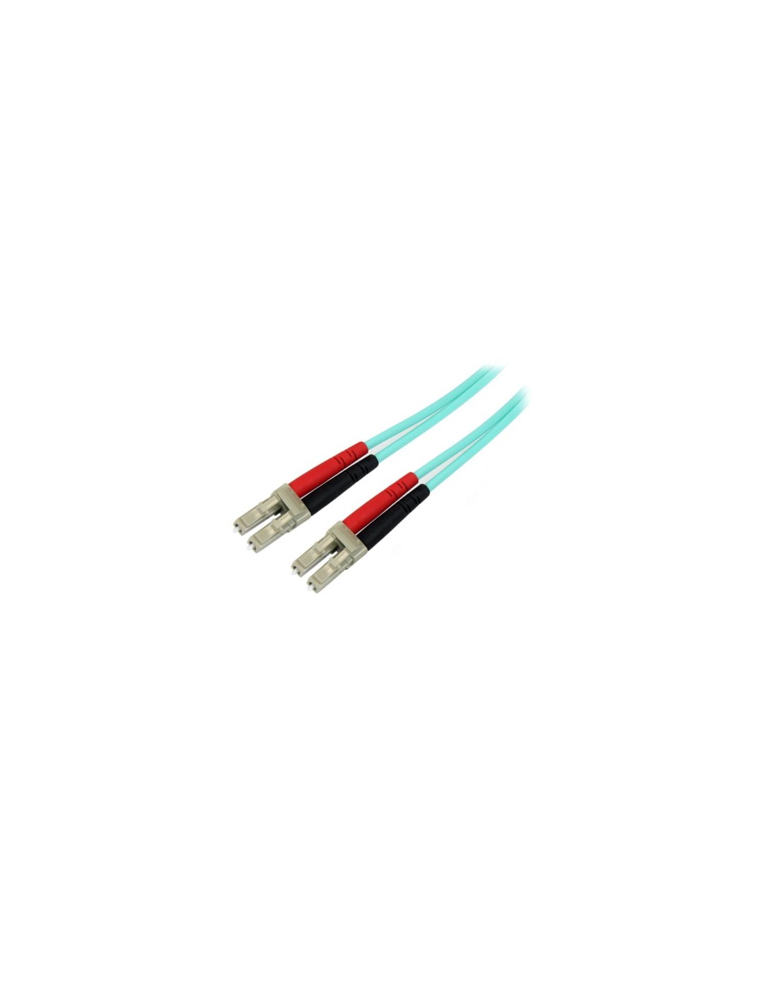 StarTech.com Cable de 2m de Fibra Í?ptica Dúplex Multimodo OM4 de 100Gb 50/125 LSZH LC a LC - Aguamarina