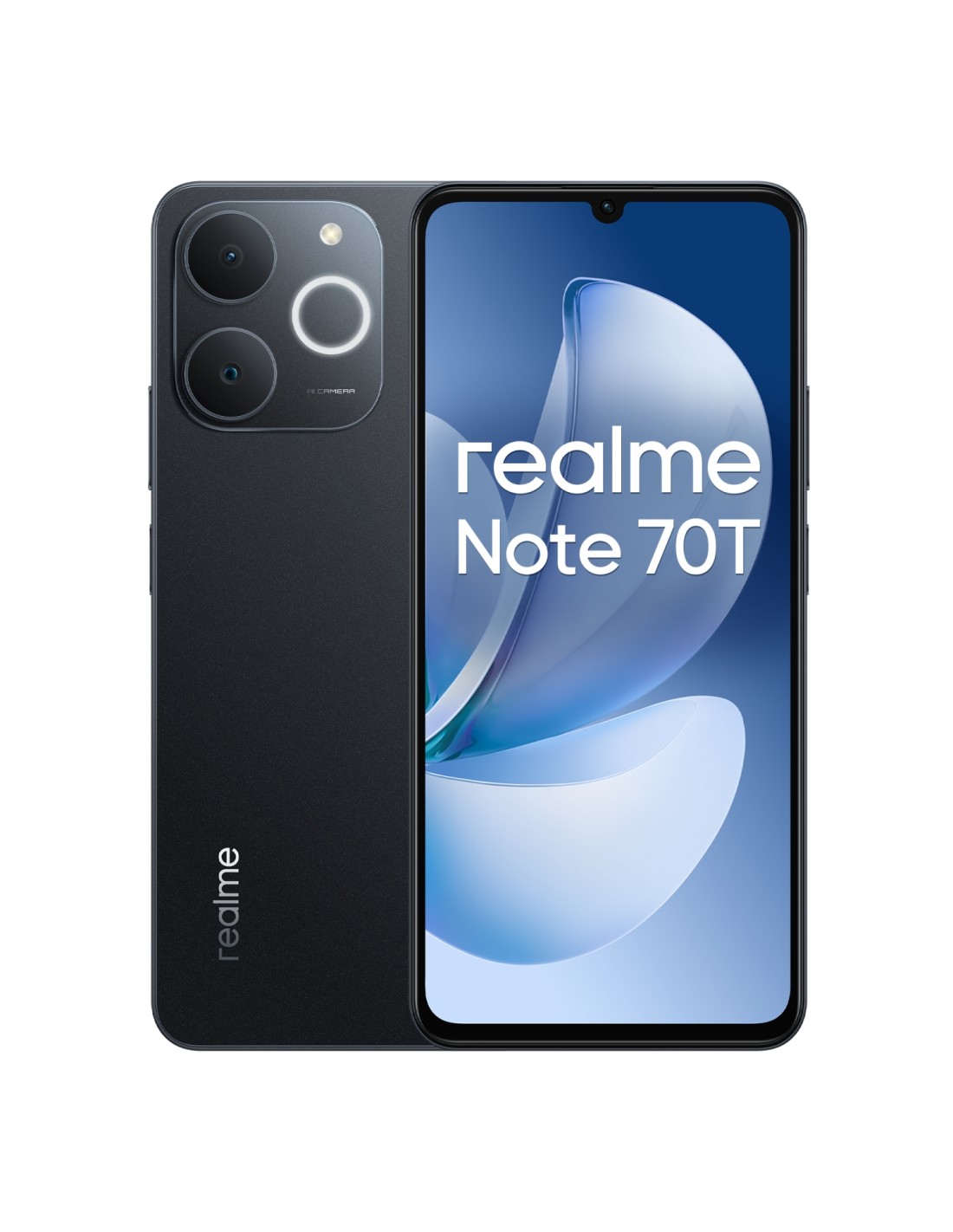 realme Note 70T 17,1 cm (6.74") SIM doble Android 15 4G USB Tipo C 4 GB 128 GB 6000 mAh Negro