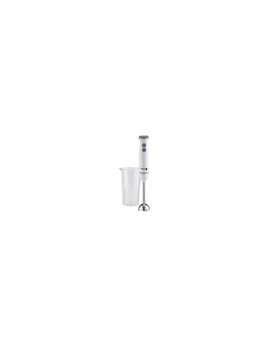 Fagor Divamix wish 0,7 L Batidora de inmersión 1000 W Gris, Acero inoxidable, Blanco