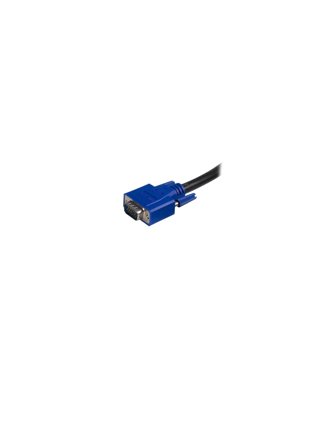StarTech.com Cable KVM de 1.8m Todo en Uno VGA USB A USB B HD15 - 6ft Pies 2 en 1 - Negro