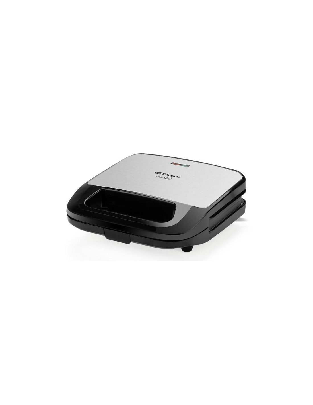 Orbegozo SW 7260 sandwichera 750 W Negro, Plata