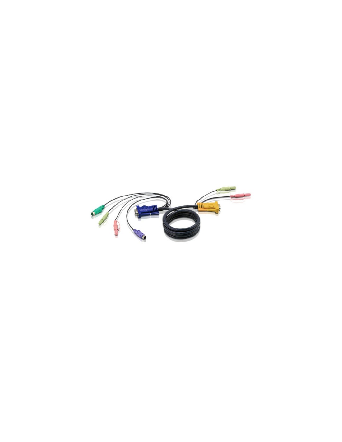 ATEN Cable KVM PS/2 con audio y SPHD 3 en 1 de 1,8 m