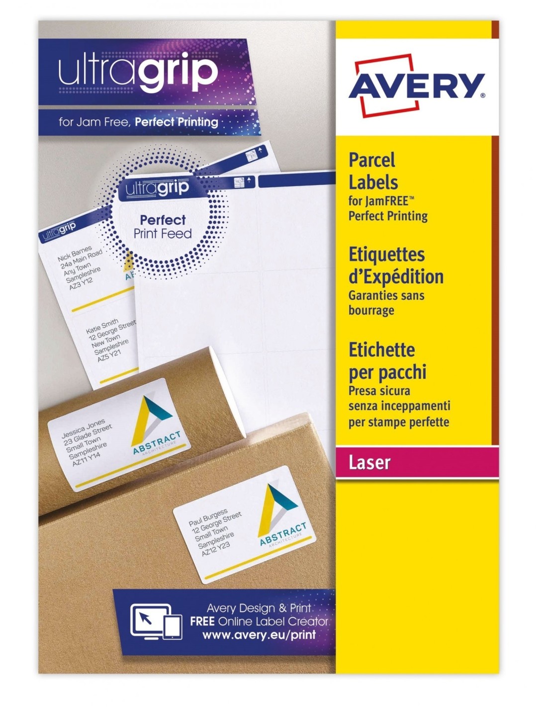 Avery L7168-15 Etiqueta para impresora autoadhesiva blanco