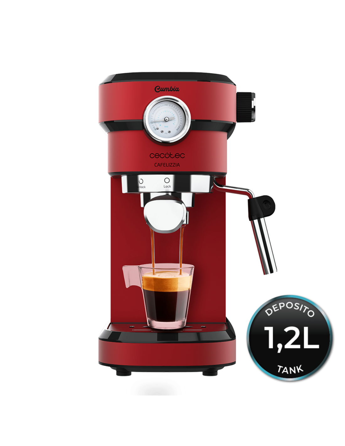 Cafetera espresso cafelizzia 790 shiny pro