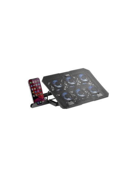 Mars Gaming MNBC23, Base Refrigeradora y Stand 16”, 6 Ventiladores