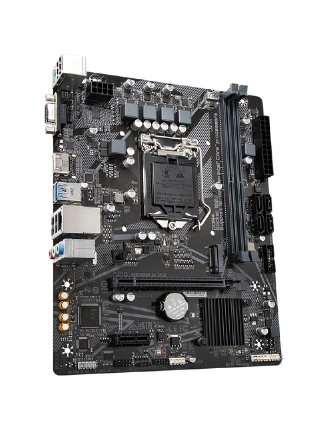 PLACA GIGABYTE H510M H V2 INTEL1200 2DDR4 HDMI PCIE3.0 4SATA3 USB3.2 MATX
