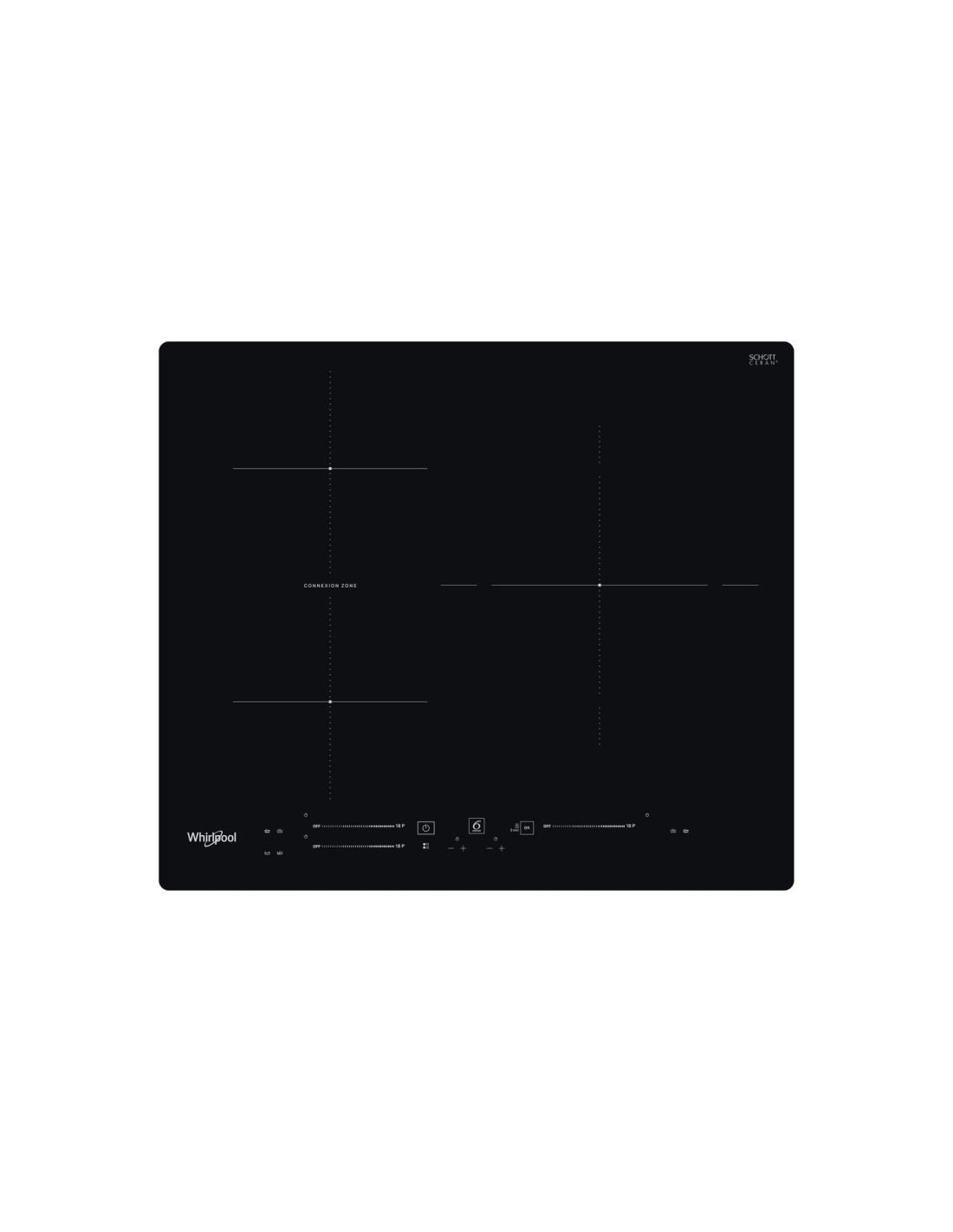Whirlpool WB S5560 NE hobs Negro Integrado 60 cm Con placa de inducción 3 zona(s)
