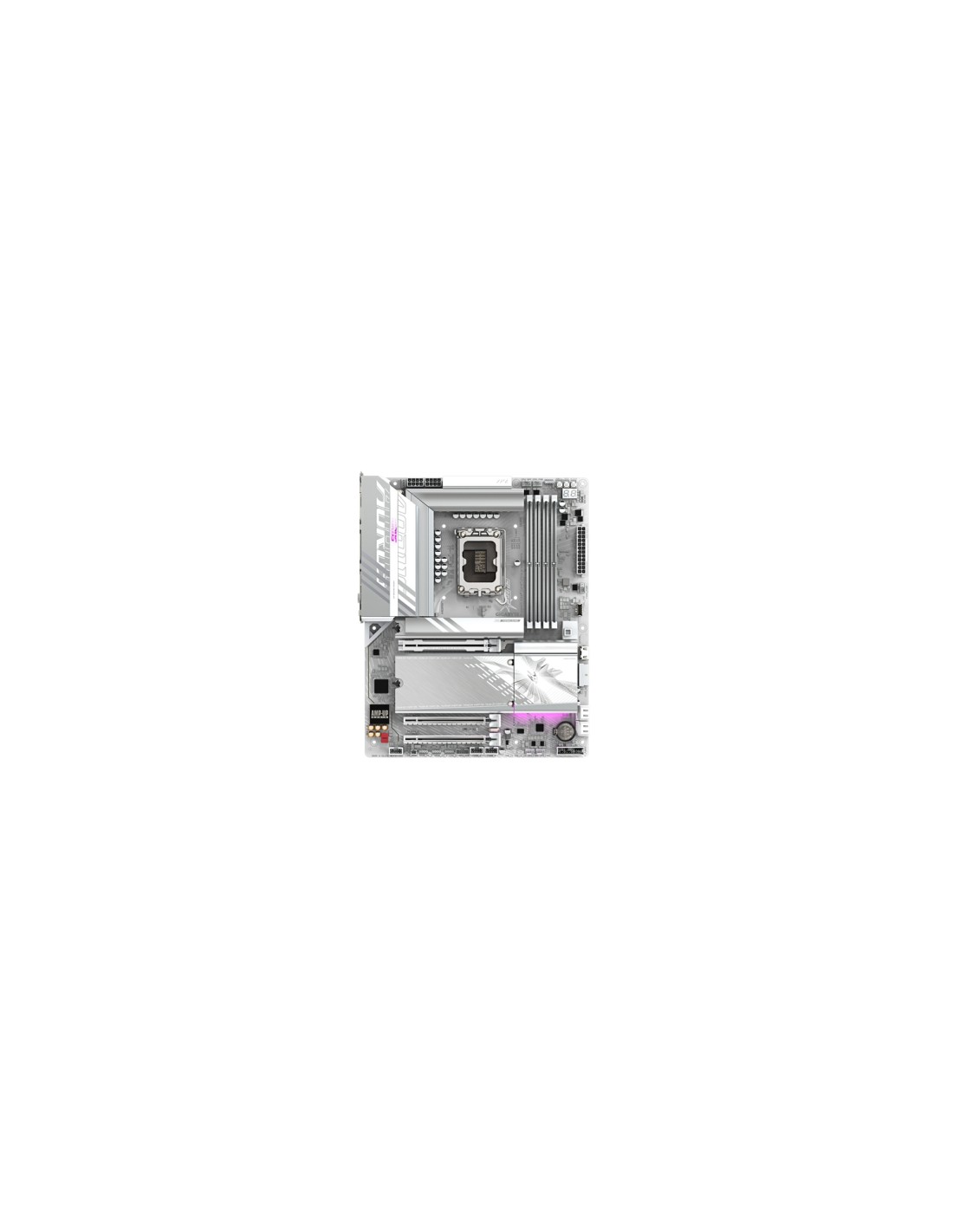 GIGABYTE Placa base Z890 AORUS ELITE WIFI7 ICE - Compatible con CPUs Intel Core Ultra (Serie 2), VRM de 16+1+2 fases, hasta 8800