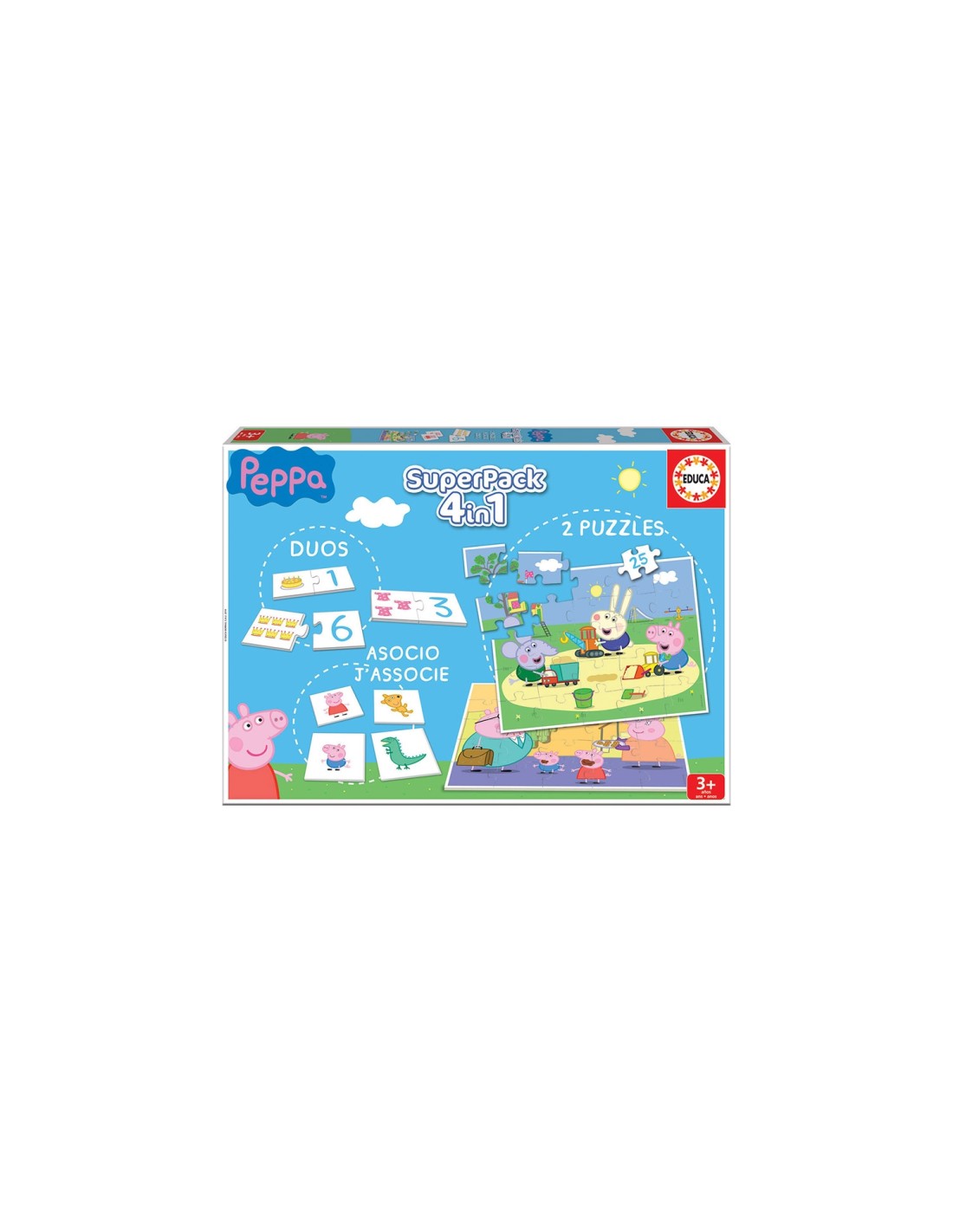 Educa Superpack Peppa Pig Puzzle rompecabezas 25 pieza(s) Dibujos