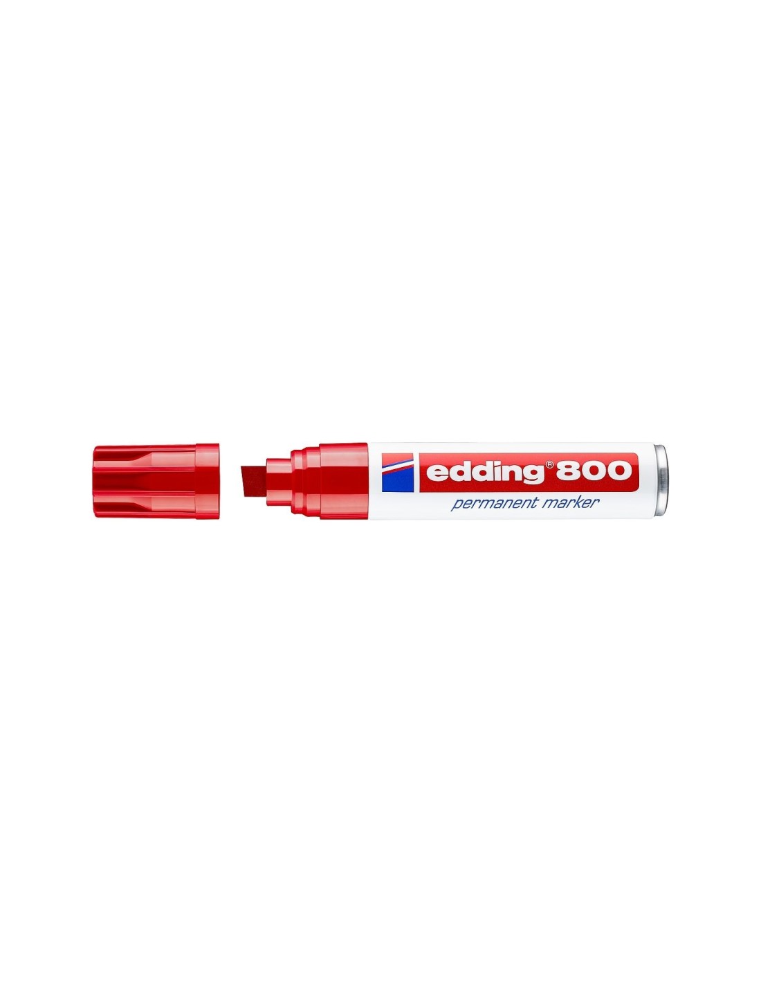 Edding 800 marcador permanente Punta de cincel Rojo 1 pieza(s)