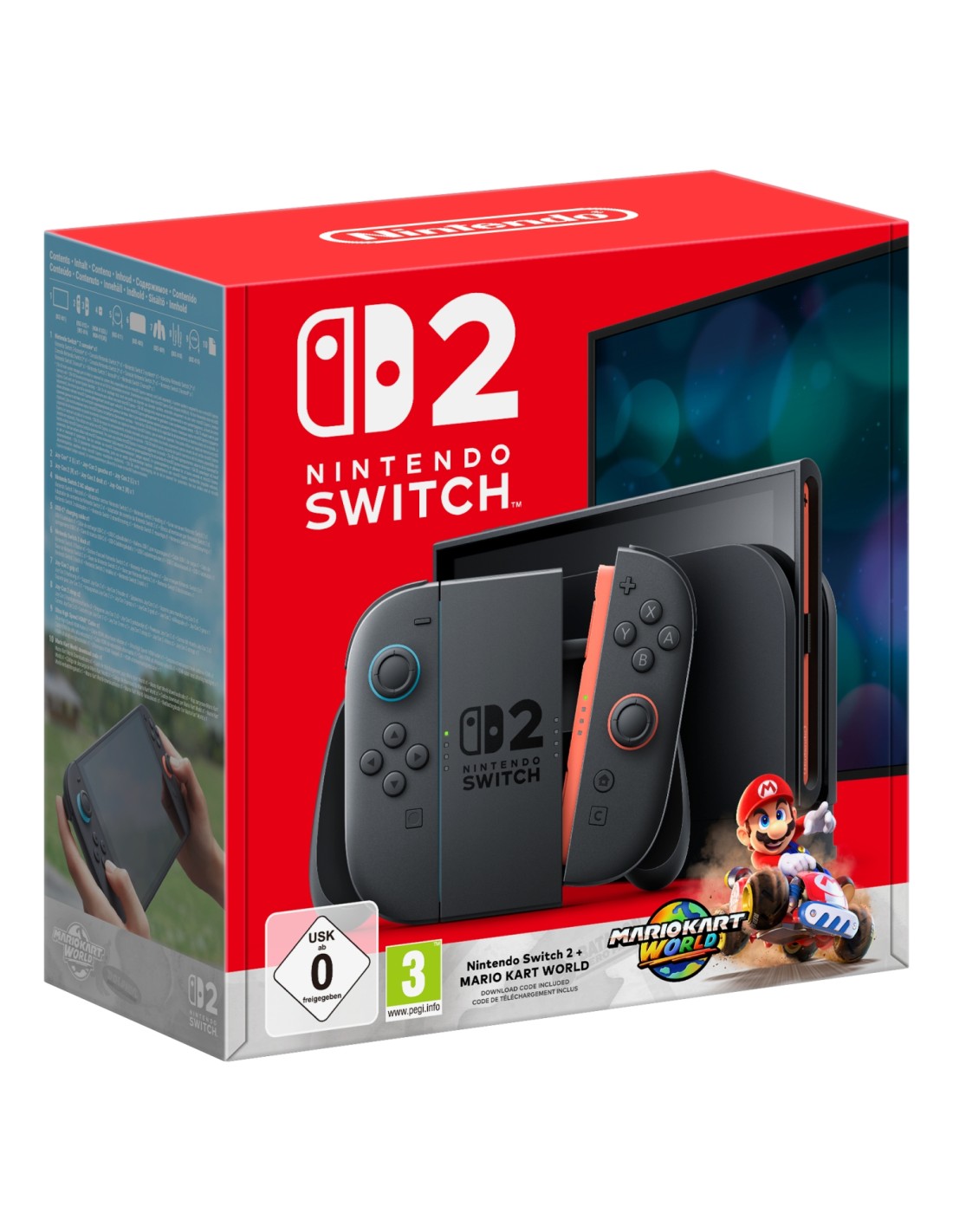 Nintendo Switch 2 + Mario Kart World videoconsola portátil 20,1 cm (7.9") 256 GB Pantalla táctil Wifi Negro