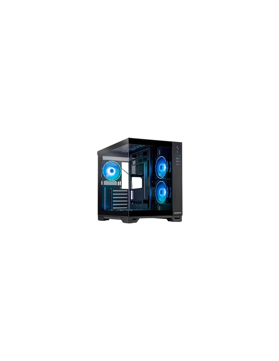 Chieftec Visio GM-30B-TG-OP schwarz Tempered Glass x 2 Cubo Negro