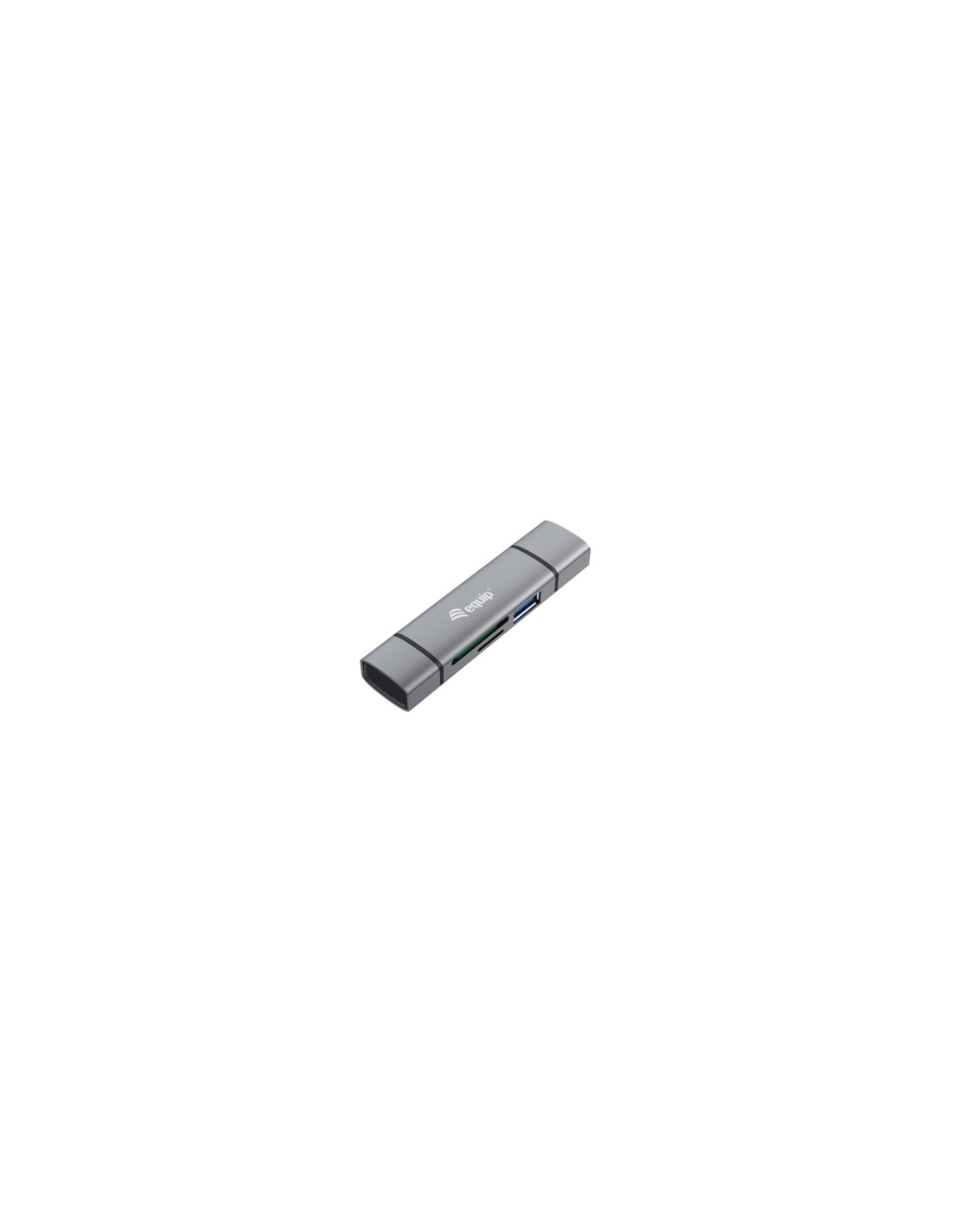 Equip 245460 lector de tarjeta USB 3.2 Gen 1 (3.1 Gen 1) Type-A/Type-C Gris