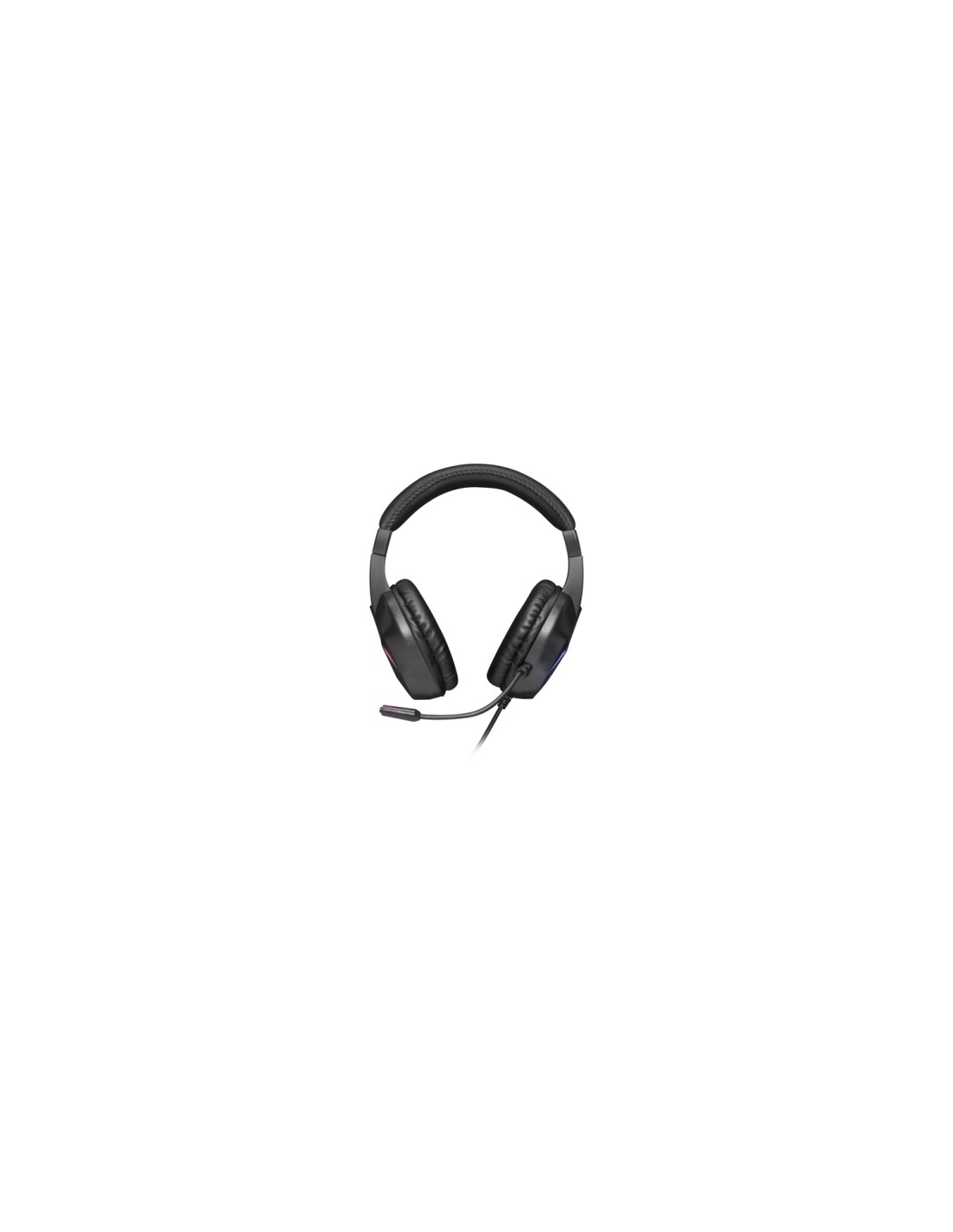 Mars Gaming MH122 Negro, Cascos Gaming FRGB Over Ear con Micrófono, Sonido HiFi, Cancelación de Sonido, Ultraligeros, PS4 PS5 Xb