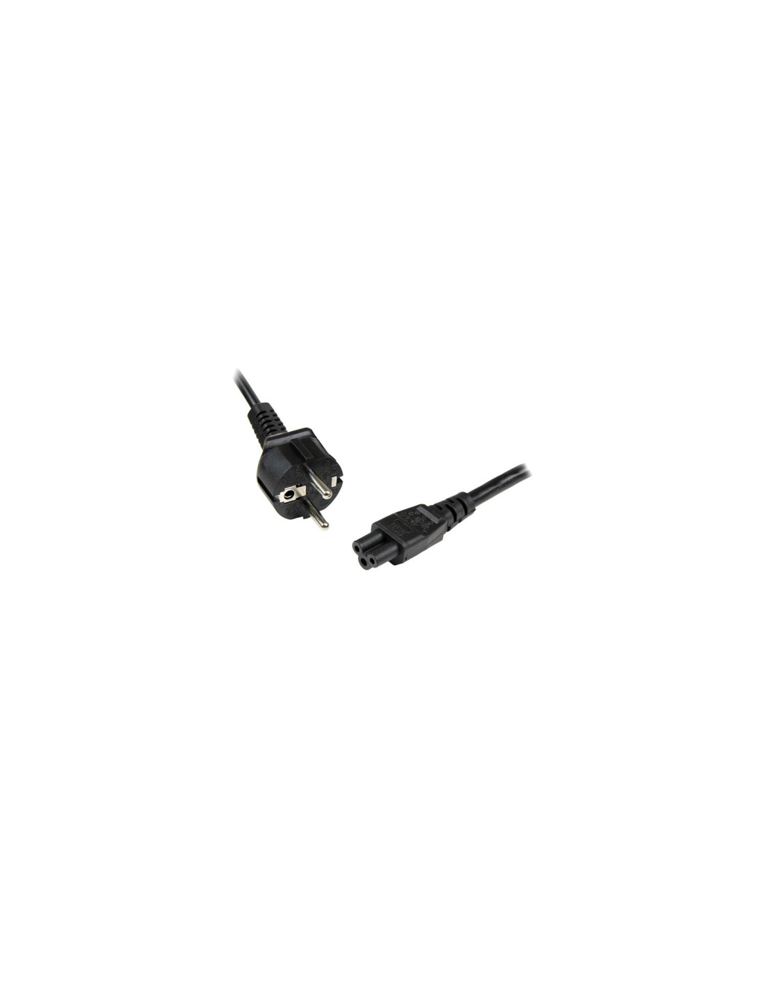 StarTech.com PXTNB3SEU1M Cable de 1m de Alimentación con 3 Clavijas para Ordenador Portátil Cable Schuko CEE7 a C5 Acoplador
