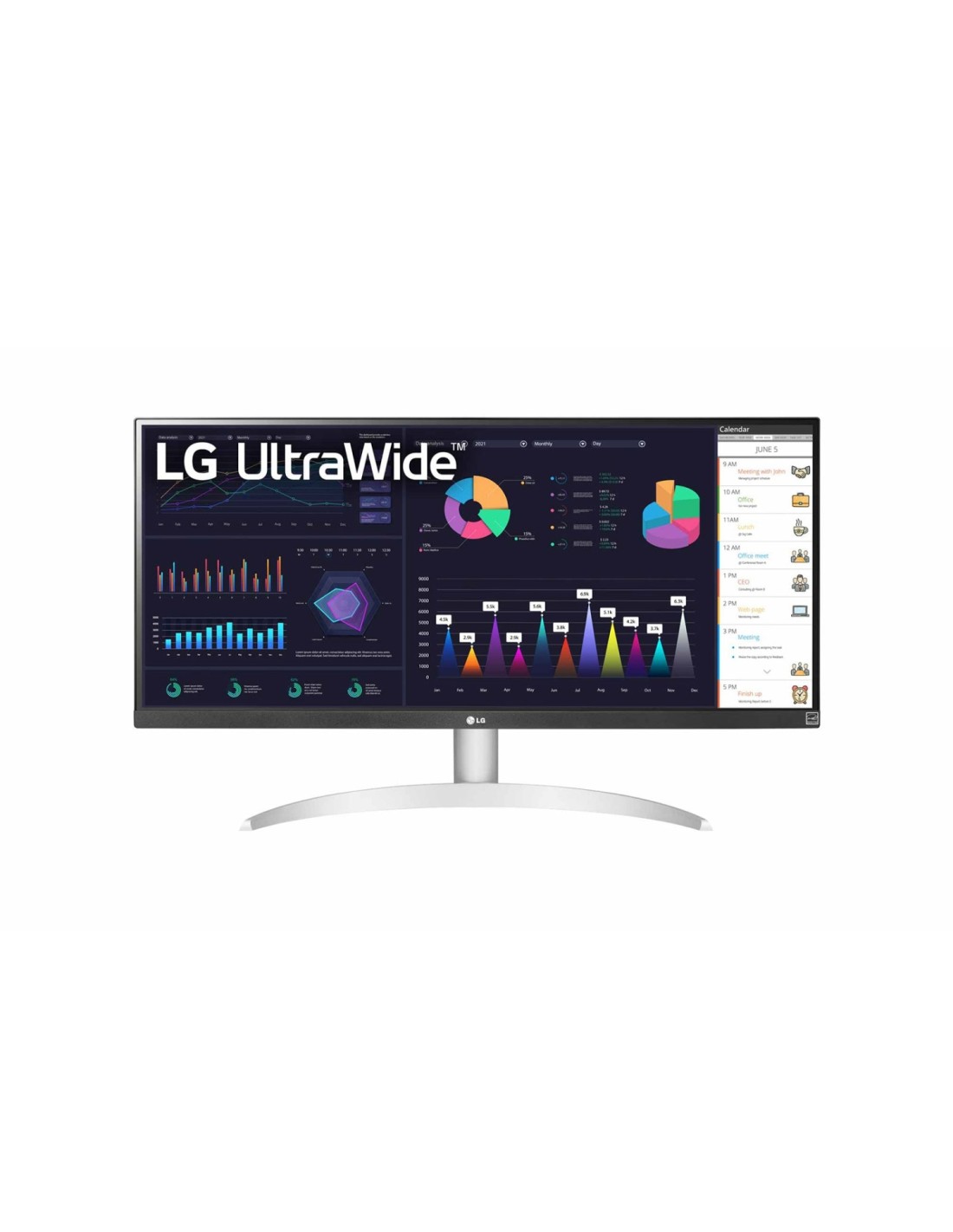 LG 29WQ600-W.AEU pantalla para PC 73,7 cm (29") 2560 x 1080 Pixeles Full HD LCD Mesa Blanco