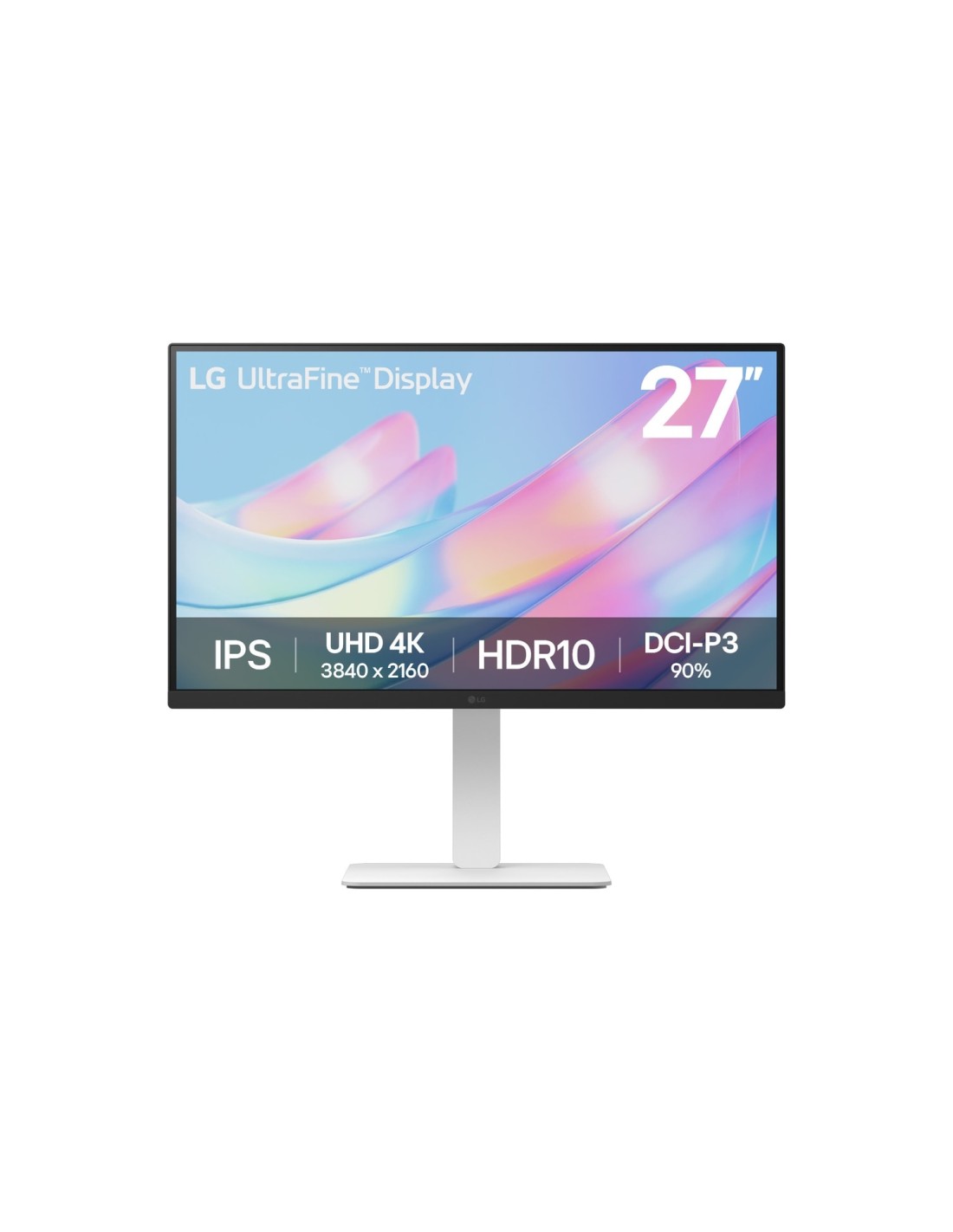 LG 27US550-W pantalla para PC 68,6 cm (27") 3840 x 2160 Pixeles 4K Ultra HD LCD Negro, Blanco