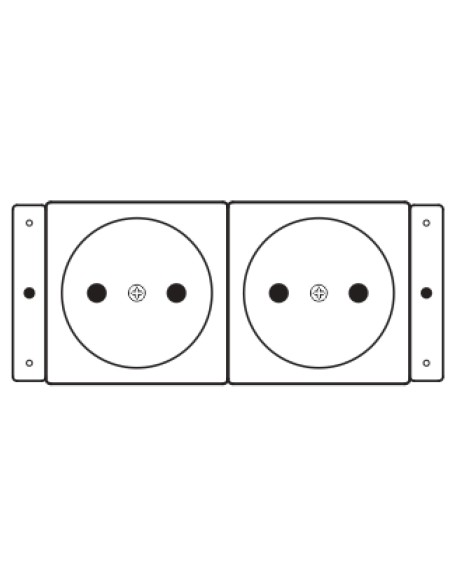 Kramer Electronics TS-2DE toma de corriente