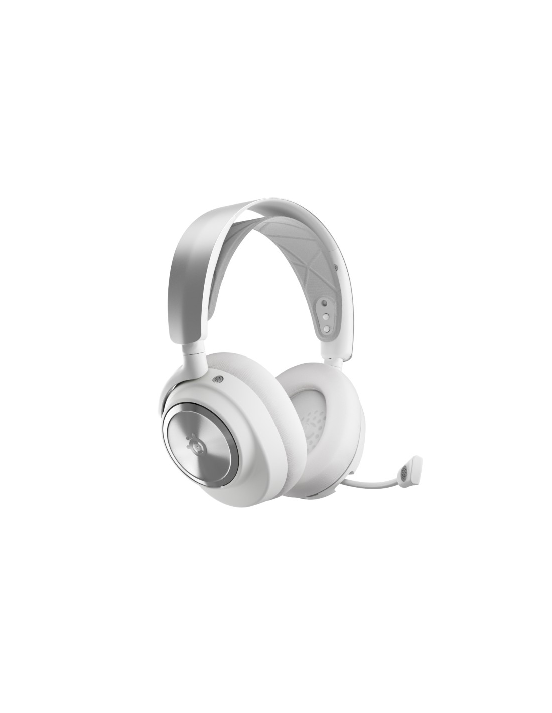 Steelseries Arctis Nova Pro Wireless Auriculares Inalámbrico y alámbrico Diadema Juego Bluetooth Plata, Blanco