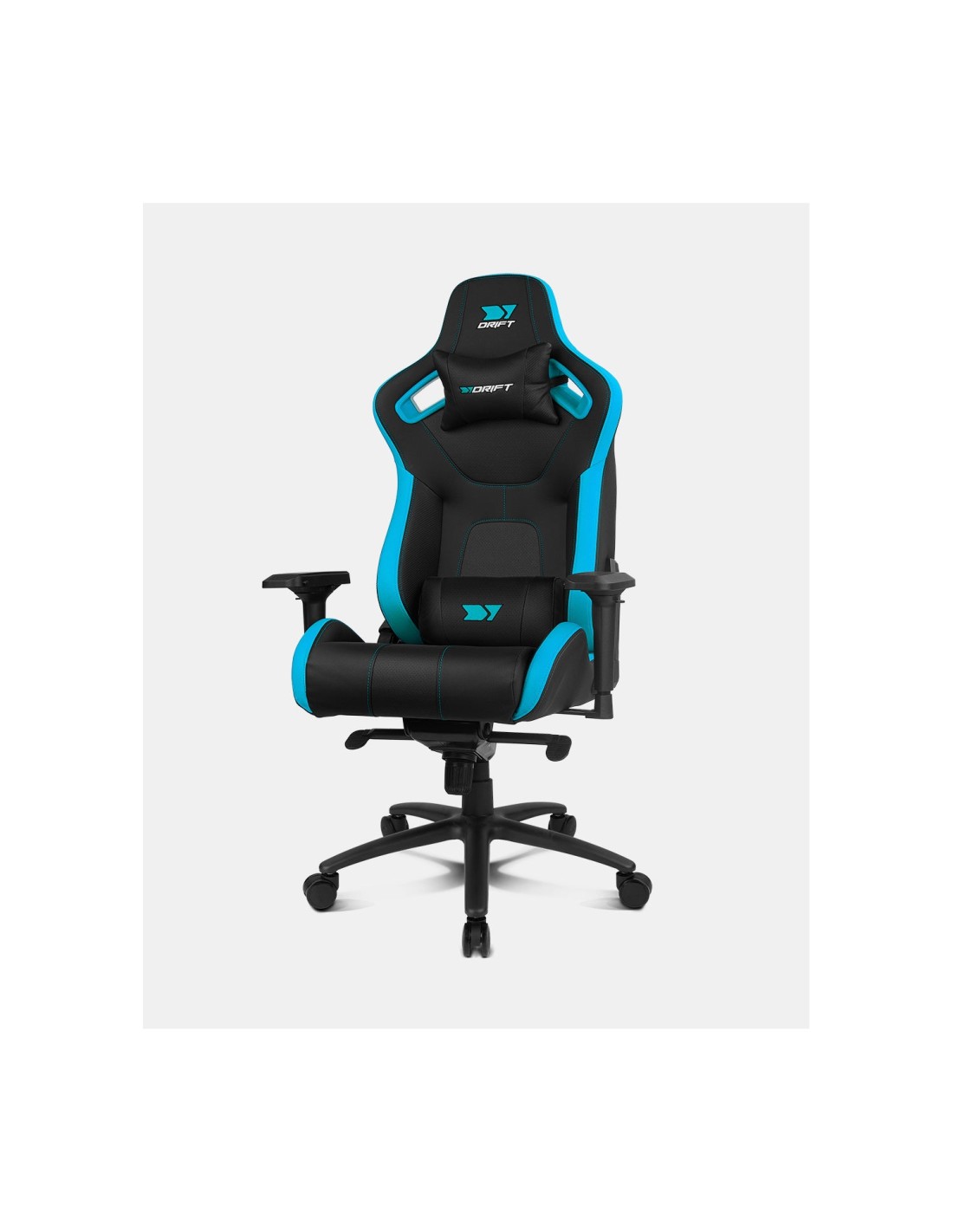 DRIFT DR600BL silla para videojuegos Butaca para jugar Asiento acolchado Negro, Azul
