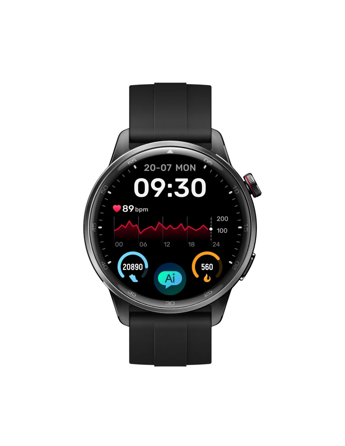 realme Watch S2 3,63 cm (1.43") AMOLED Digital 466 x 466 Pixeles Pantalla táctil Negro