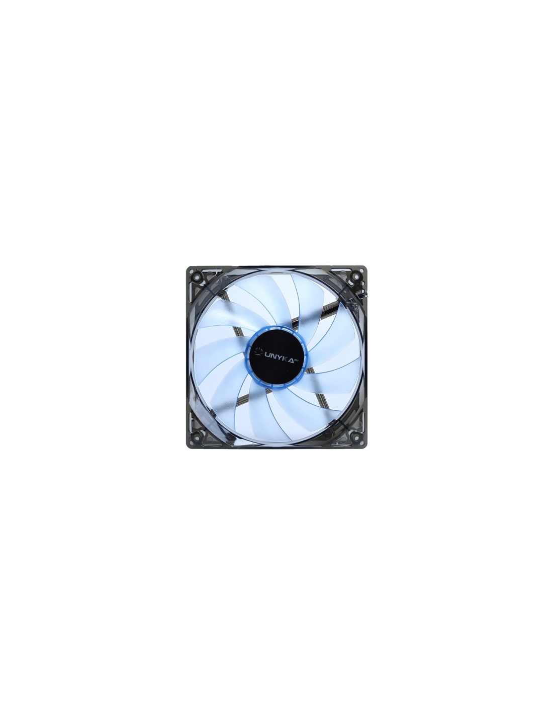 VENTILADOR CAJA UNYKA 12X12 LED AZUL GAMING 51791