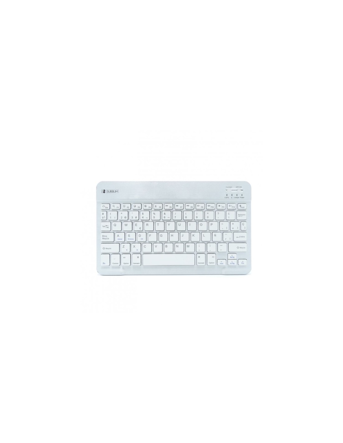 TECLADO SUBBLIM SM0001 SMART BT INALAMBRICO BLUETOOTH PLATA SUB-KBT-SM0001