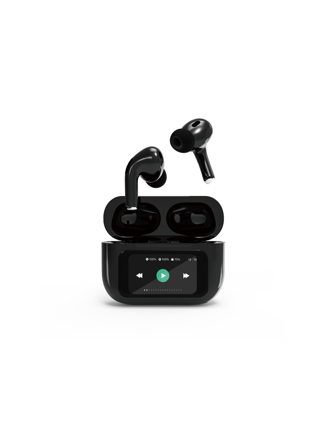 Gembird GMB Audio TWS-LCD-ANC-01-BK auricular y casco Auriculares Inalámbrico Dentro de oído Llamadas/Música USB Tipo C Bluetoot