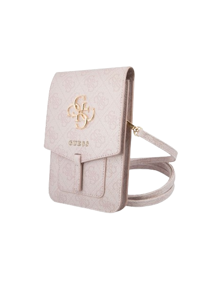 GUESS BANDOLERA LOGO ROSA