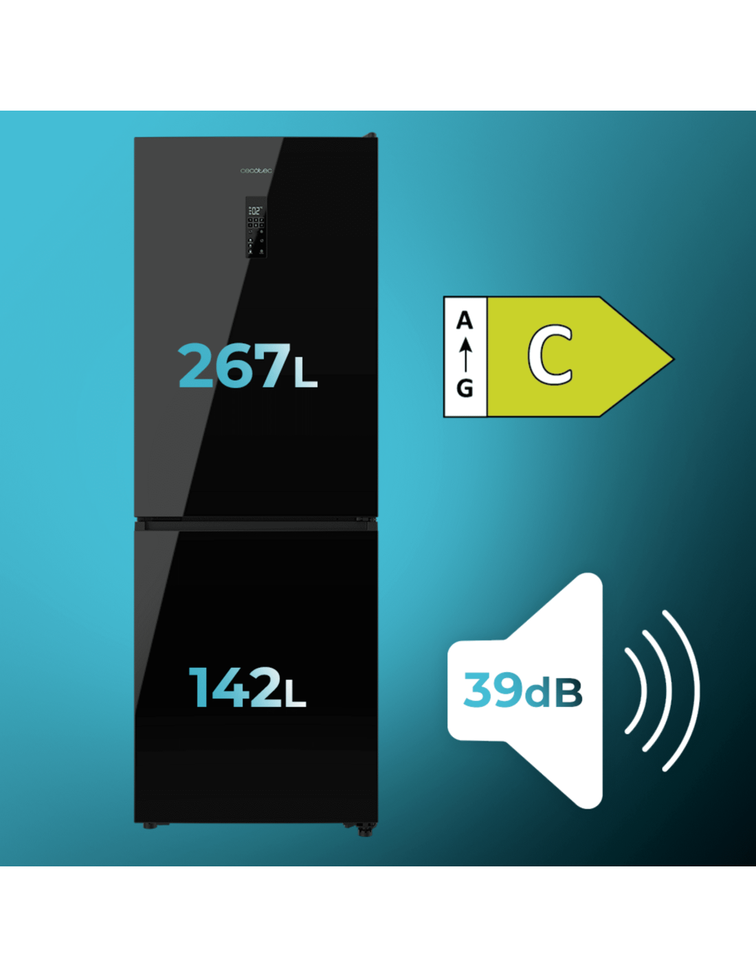 Bolero CoolMarket Combi 409 Black Glass C