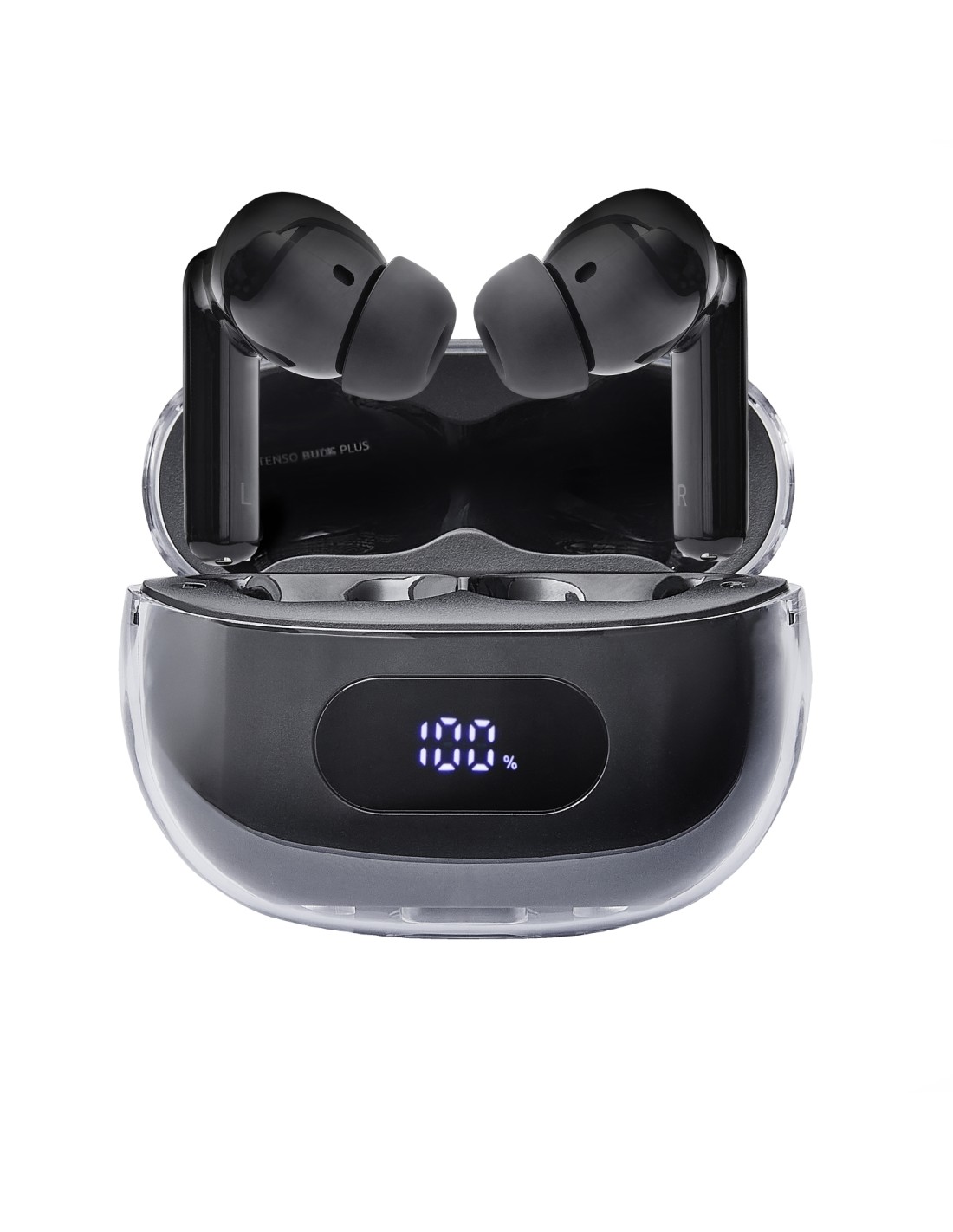Intenso Buds Earphone Plus T310AE Black Auriculares True Wireless Stereo (TWS) Dentro de oído Llamadas/Música/Deporte/Uso diario