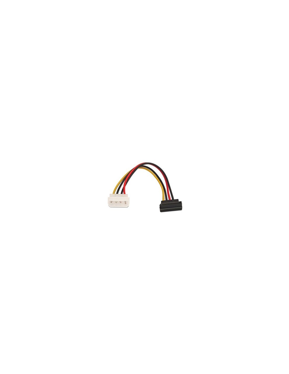 Nanocable 10.19.0201-OEM CABLE ALIMENTACION ACODADO 5.25 MOLEX 4 PIN M a SATA H 16 cm