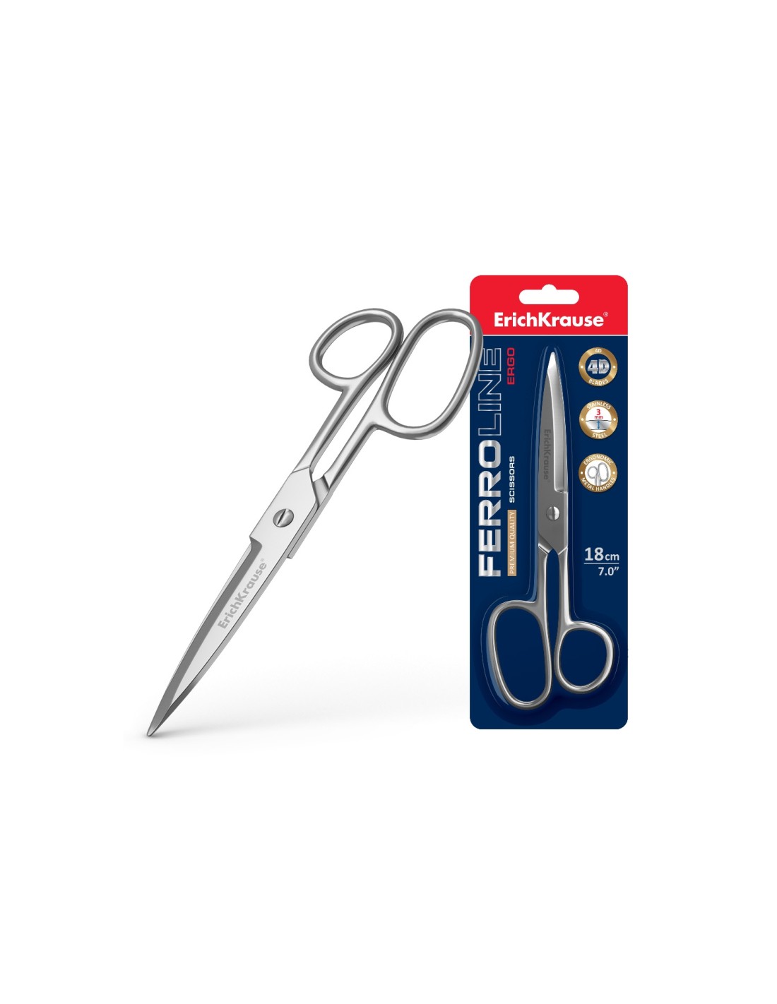 ErichKrause Ferro Universal Corte recto Acero inoxidable