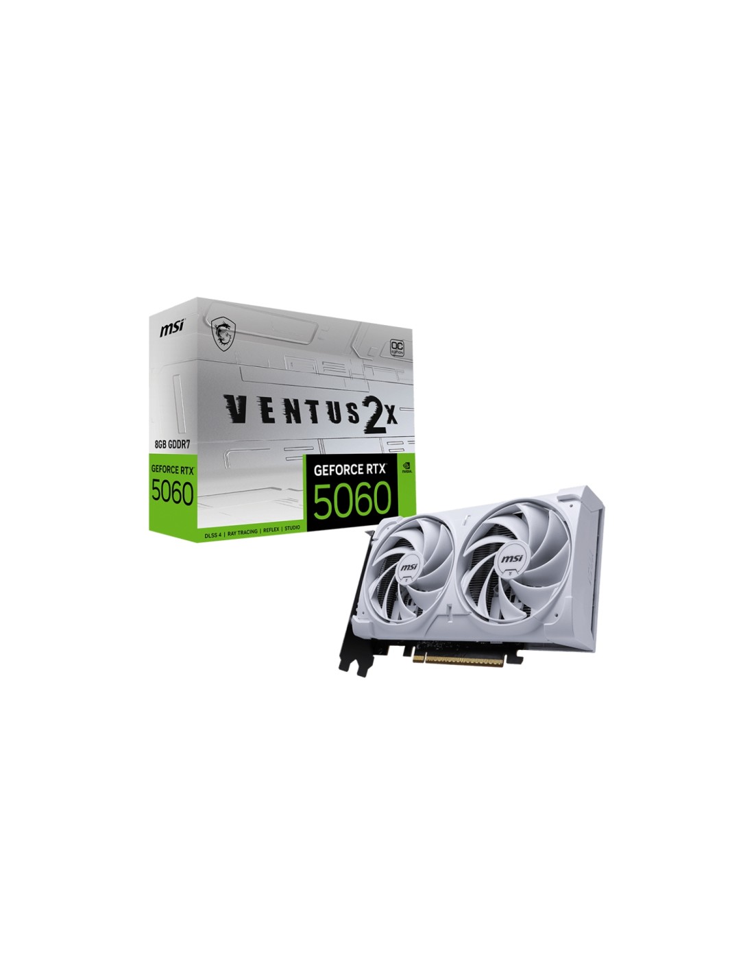 MSI GeForce RTX 5060 8G VENTUS 2X OC WHITE NVIDIA 8 GB GDDR7