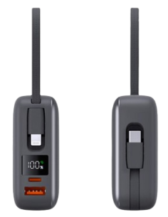 KSIX BATERÍA AUXILIAR 20.000MAH 22,5W CABLE USB-C + LIGHTNING 2