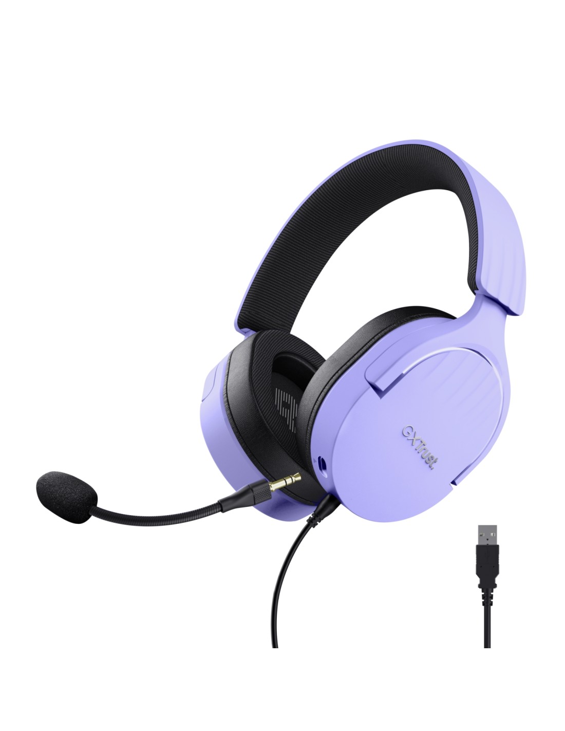 Trust GXT 490P FAYZO Auriculares Alámbrico Diadema Juego USB tipo A Negro, Púrpura