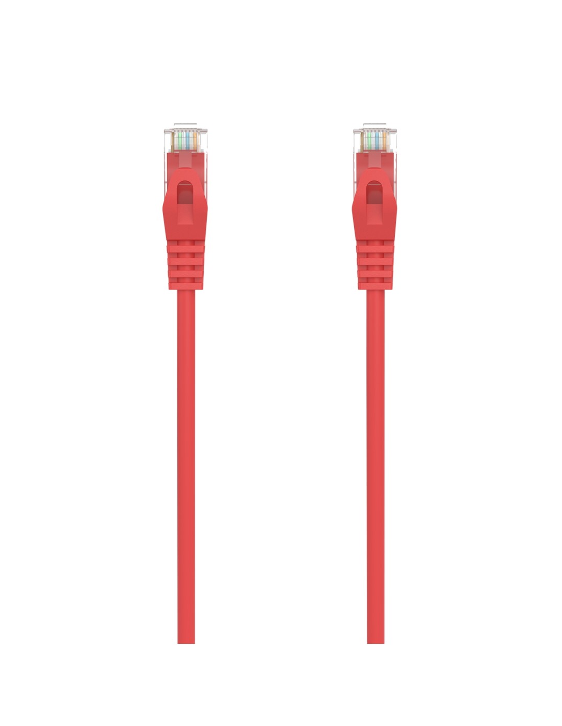 AISENS Cable de Red Latiguillo RJ45 LSZH Cat.6A 500 Mhz UTP AWG24, Rojo, 1.5M