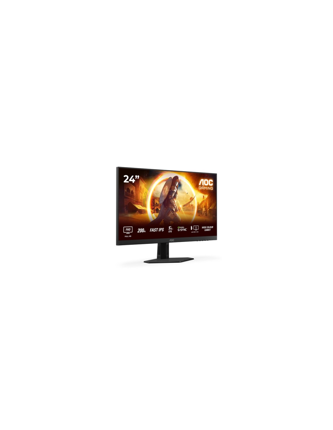 AOC G4 24G4HRE pantalla para PC 60,5 cm (23.8") 1920 x 1080 Pixeles Full HD LED Negro, Rojo
