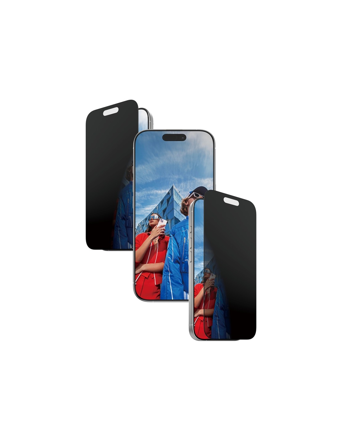 PanzerGlass ® 2-Way Privacy Screen Protector iPhone 17 | iPhone 16 Pro | Ultra-Wide Fit w. EasyAligner Protector de pantalla App