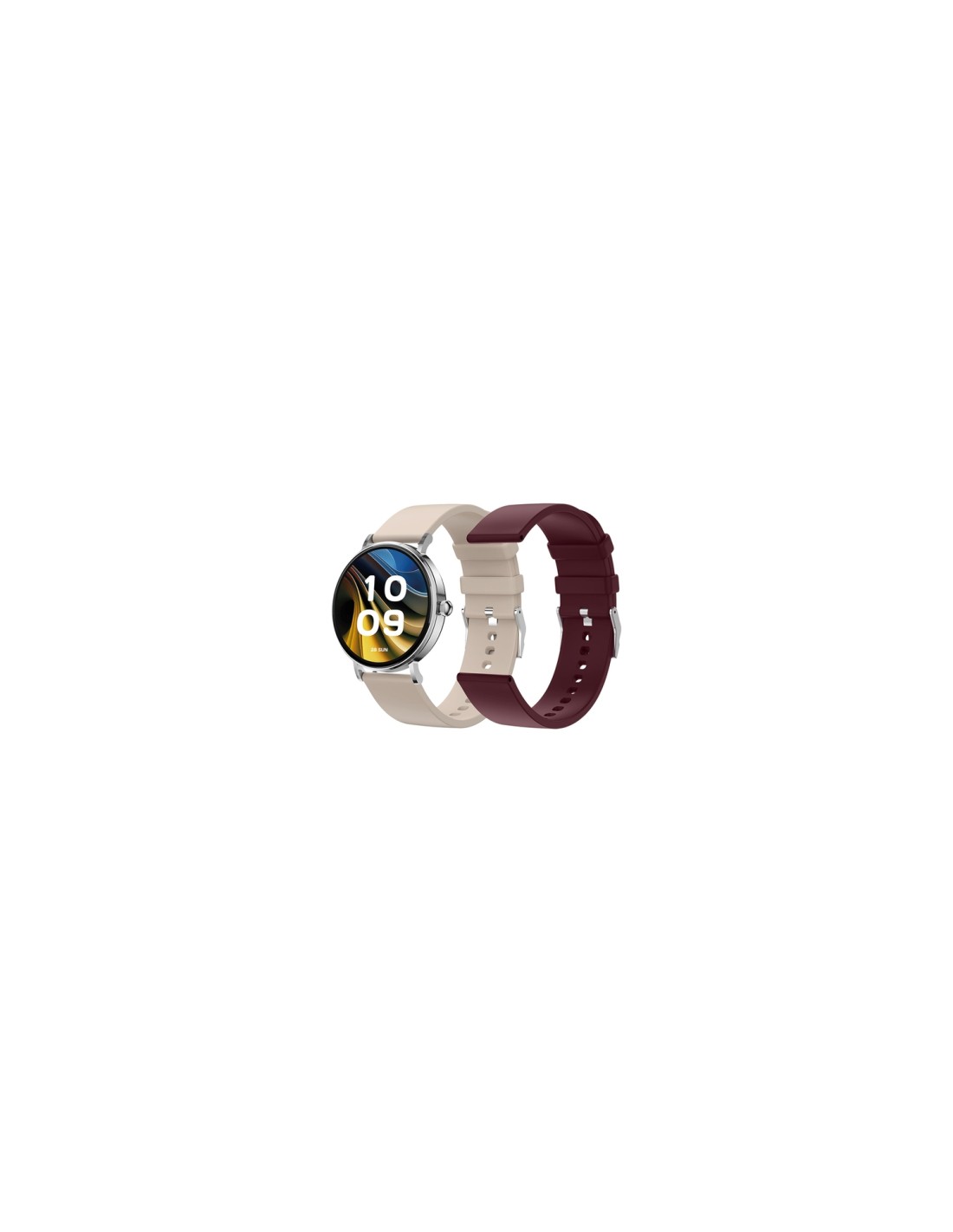 SPC Duo Velvet 3,35 cm (1.32") AMOLED Digital 466 x 466 Pixeles Pantalla táctil Plata